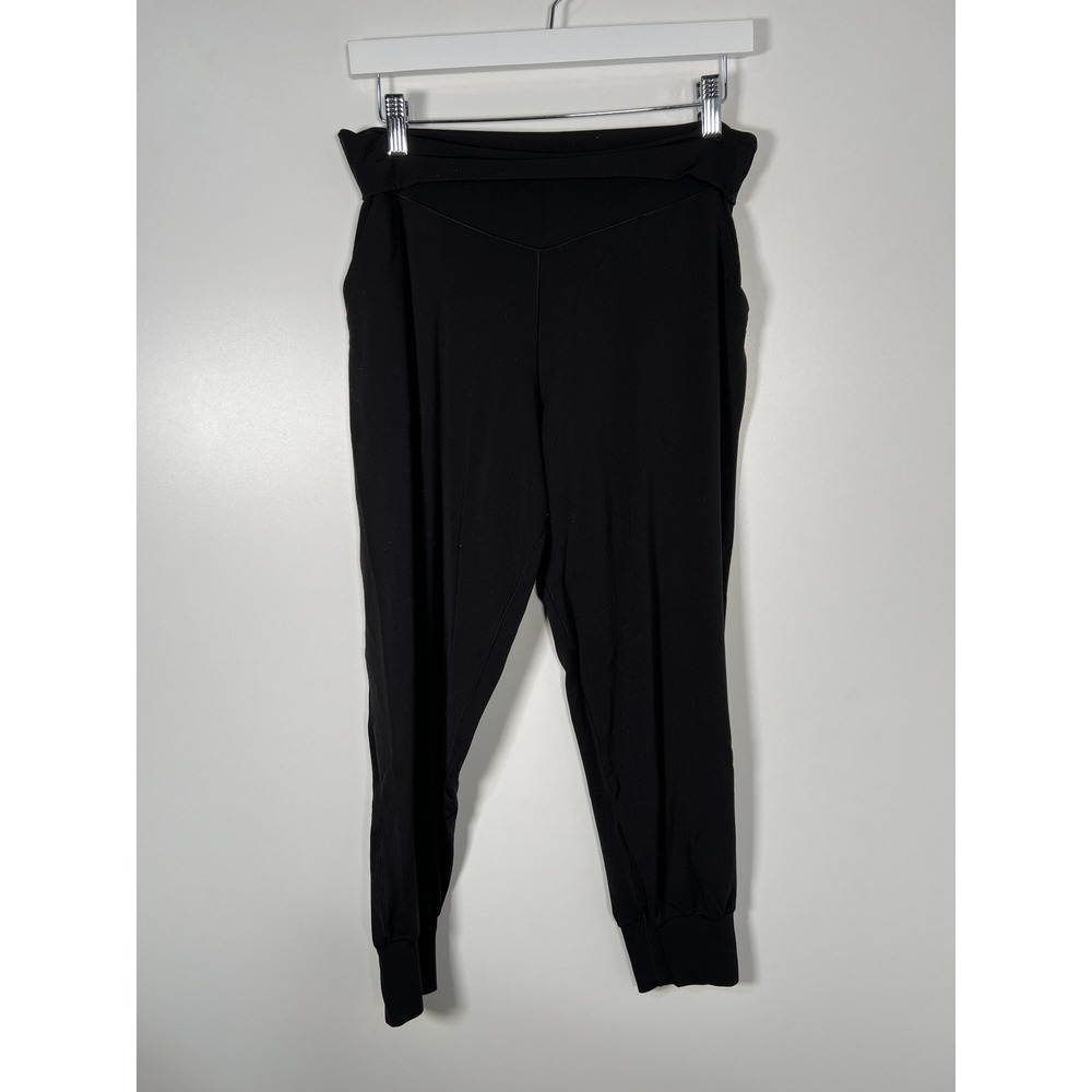 OFFLINE Aerie Real Me Black High Waisted Jogger Sweat Pants Pockets Large